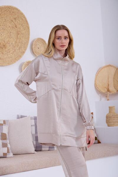 Moodbasic Premium By METAL PUL ŞERİTLİ İPEK SATEN TAKIM