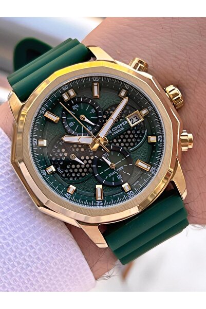 Lee Cooper Italian Design Bracelet Gift Silicone Cord 5 Atm Men's Wristwatch Elc.08238.175