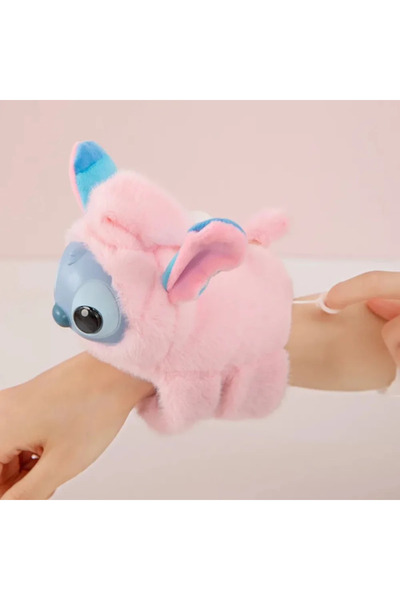 ABYZ Stitch Plus toy, with tail movement, Bracelet for children +3 years, size 16 cm, color Pink