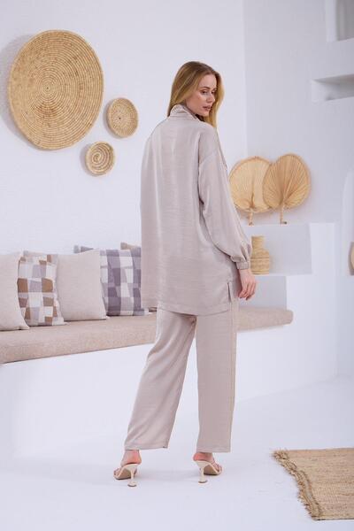 Moodbasic Premium By METAL PUL ŞERİTLİ İPEK SATEN TAKIM