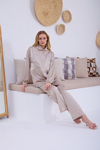 Moodbasic Premium By METAL PUL ŞERİTLİ İPEK SATEN TAKIM