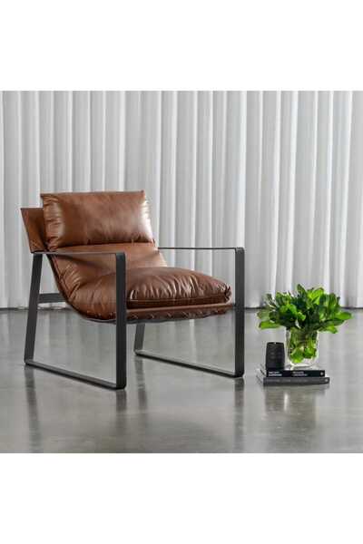 SLLER Portatif Çift Sırt Yastıklı Tekli Portatif Metal Berjer