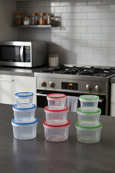 ELDİPA Set of 3 Storage Containers with Seals |   Screw Cap 250 ml – 500 ml – 700 ml