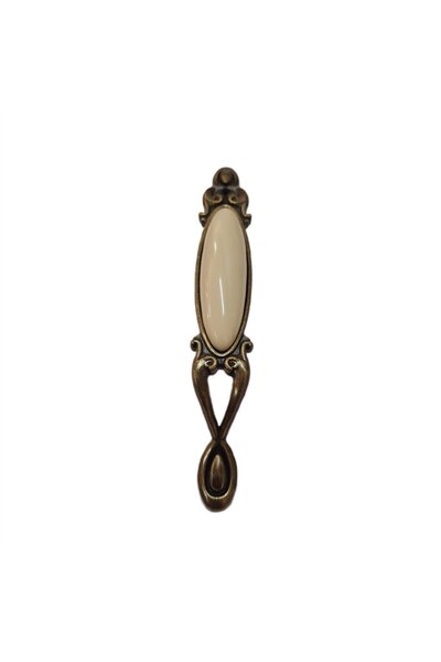 FESTİVAL Narin 128 mm Metal Antique Yellow Cream Porcelain / 4 Pcs