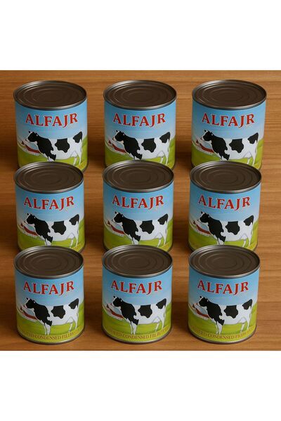 AILE MARKET Şekerli Yoğunlaştırılmış Dolgulu Süt 390gr (9 ADET)