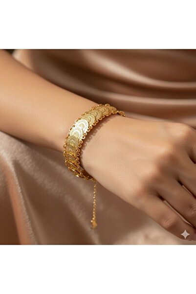 zerfine سوار ربعي متسلسل: أناقة مبهرة باللون الذهبي