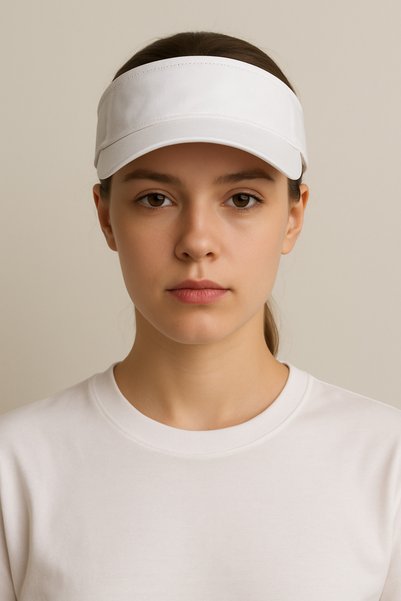 HatClub Exclusive Women Adjustable Summer Sun Visor Hat White Color Sport Visor Hat for Outdoor and Beach Use