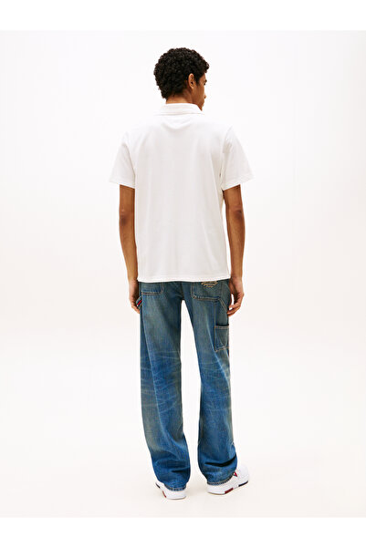 Tommy Hilfiger Tommy Hilfiger Men Ecru Tjm Skipper Collar Regular Fit Polo T-Shirt