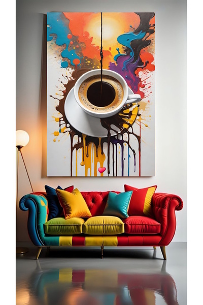 özkacar SANATSAL COFFEE PORTRAIT II Σπίτι Τοίχος Σαλόνι Σαλόνι ομορφιάς Γραφε...