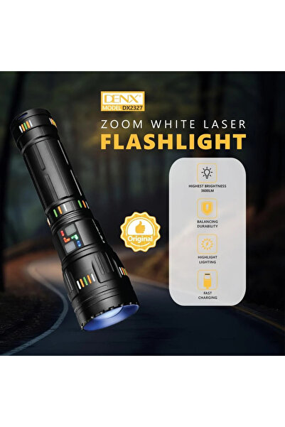 Denx كشاف ليد للرحلات عالي السطوع بخاصية الزوم والتركيز يعمل لمدة 8 ساعات من دينكس DX2327
