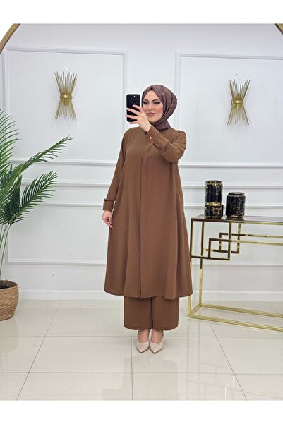 Valens Butik Button Closure Double Tunic Trouser Set Nihan