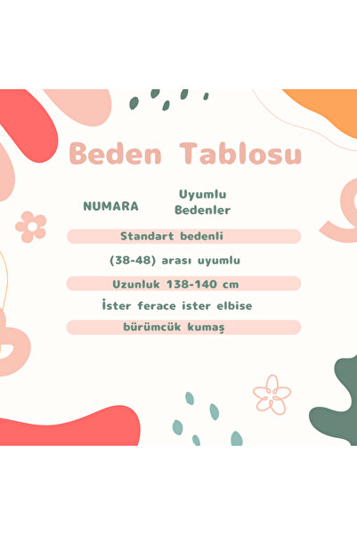 Valens Butik Lightweight Soft Textured Hijab Ferace Gülsüm