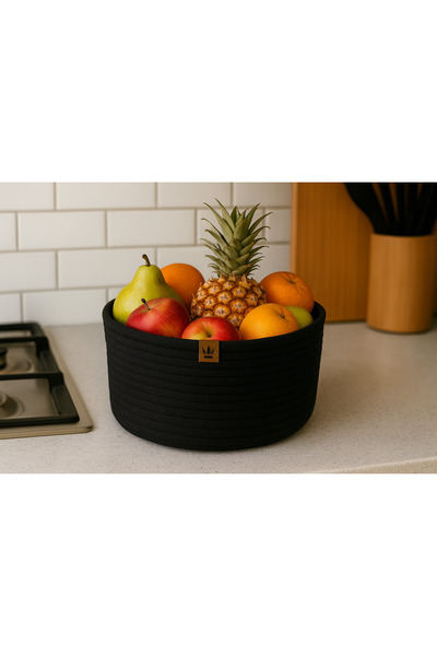 Efuliz Home Jute-Wicker Multi-Purpose Organizer Basket - Vegetable-Fruit Bask...