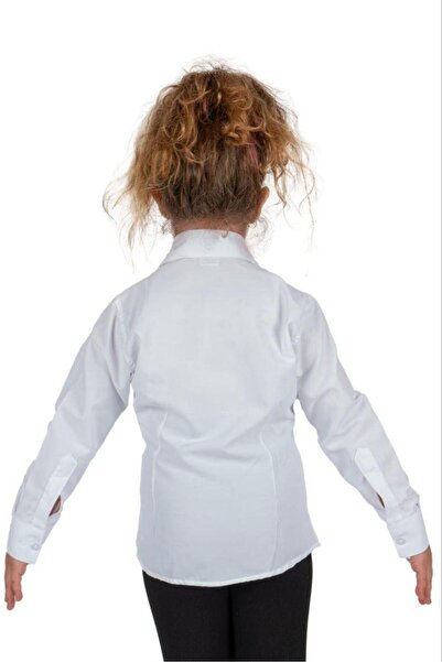 RAPAPA Cămașă cu mânecă lungă pentru fete, culoare uni, 7985B