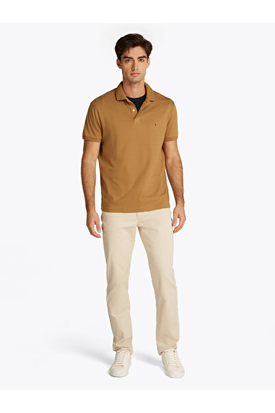 Tommy Hilfiger Tommy Hilfiger Men Hickory Liquid Cotton Regular Fit Seasonal Polo T-Shirt