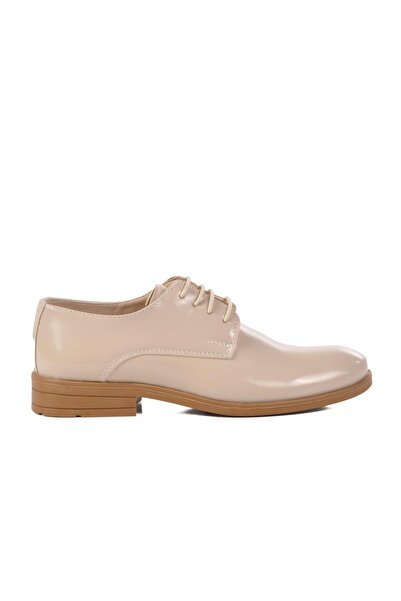 WALKWAY 3020 F Beige Patent Leather Boys' Classic Shoes