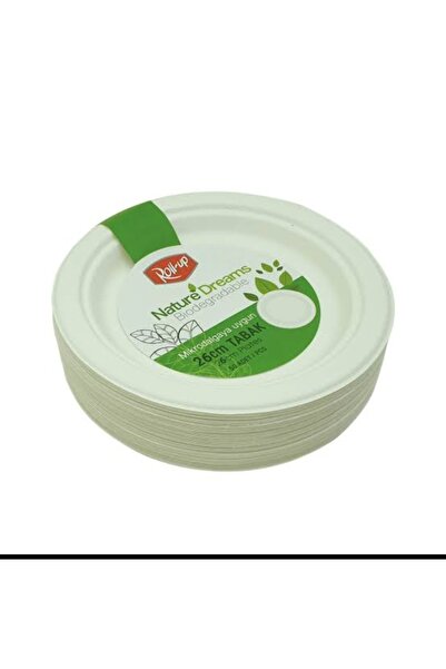ATAKENT PARTİ Nature Ekolojik Sert Karton Kağıt Tek Kullanımlık Oval Tabak - ...