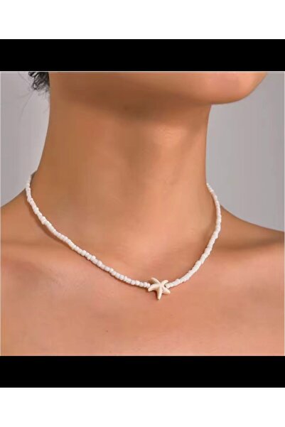 Arescollection Simple Elegant Women's Necklace with Starfish