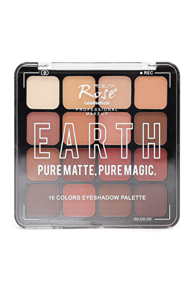 Roesıa Rose Cosmetics Rose Earth 16'lı Göz Farı