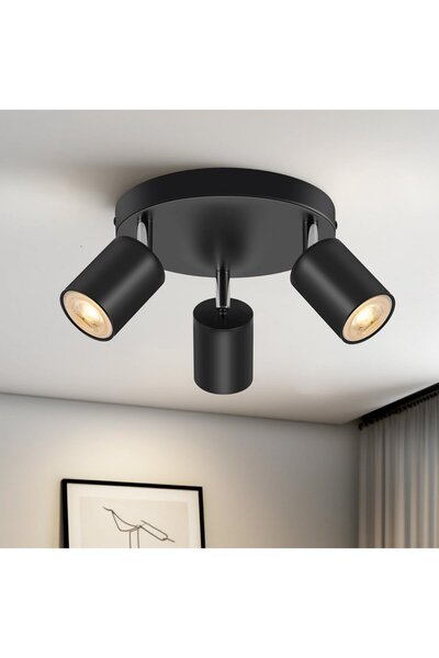 RİOLİGHT MODERN SİYAH MUTFAK,SALON,GİYİNME ODASI,CAFELER İÇİN GÜN İŞİĞI METAL...