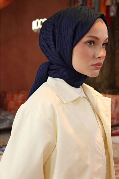 VALORSCARF Zebra Desen lacivert