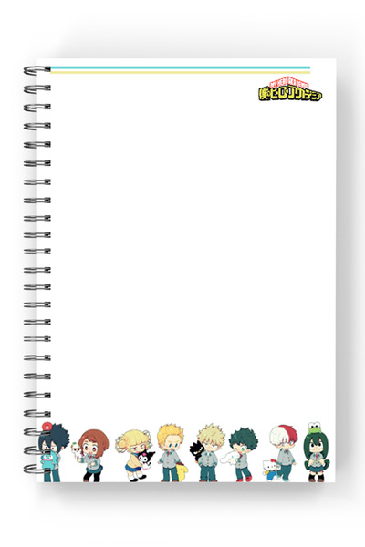 nihonwosekai 2 Pcs My Hero Academia Anime A5 Size Spiral Notebook 50 Sheets My Hero Academia Mha
