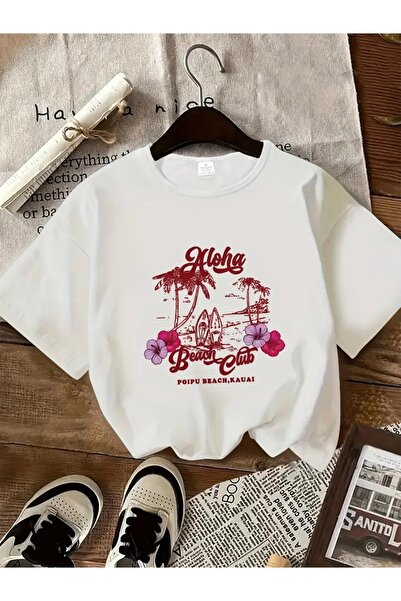 Deocept TRICOU DE MARE CU IMPRIMEU ALOHA BEACH CLUB
