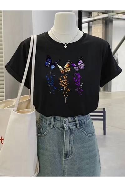 Deocept LIVE LOVE LAUGH ΜΠΛΟΥΖΑ ΠΟΔΗΛΑΤΟΥ ΜΕ ΠΕΤΑΛΟΥΔΑ