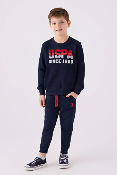 U.S. Polo Assn. Boys' Tracksuit Set - Navy Blue