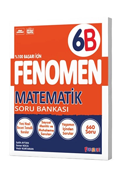 Fenomen Yayıncılık 2025-2026 6. Sınıf Matematik Soru Bankası Yeni Nesil Sorul...