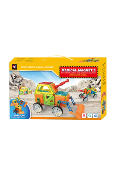 Colorland Magical Magnet Xinbida 7211B – 76-Piece Magnetic Constructor Set