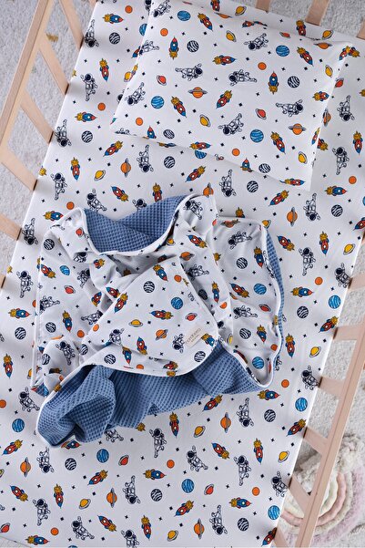 Bondberro Baby and Child Sleeping Set (Blanket Sheet Pillowcase) 100% Cotton