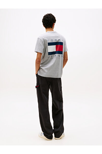 Tommy Hilfiger Boys Grey Htr Americana Regular Fit Short Sleeve T-Shirt