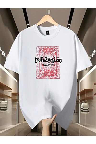 Deocept تي شيرت برقبة دائرية كبيرة الحجم مطبوع من الأمام