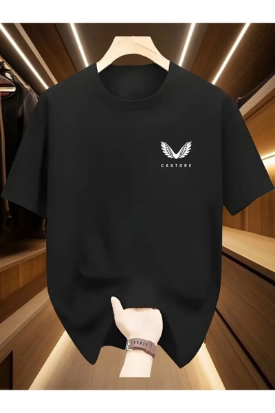 Deocept Wings Printed Oversize Crew Neck T-Shirt