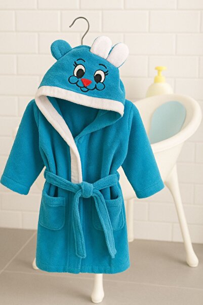 Home %100 Pamuklu Bebek Bornozu