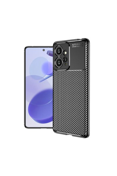 tekno grup Xiaomi Redmi Note 12 4g Case Carbon Patterned Lux  Silicone with C...