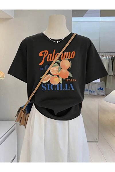 Deocept تي شيرت باليه مطبوع كبير الحجم من باليرمو