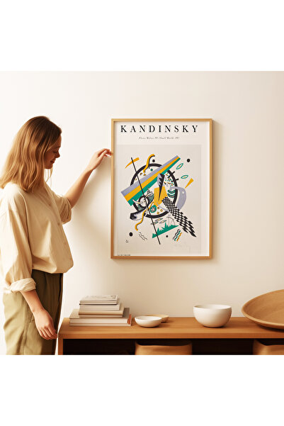 ARTHOUSECOLLECTIVE Poster Kandinsky - Artă modernă geometrică - Poster fără cadru în dimensiunile picturii