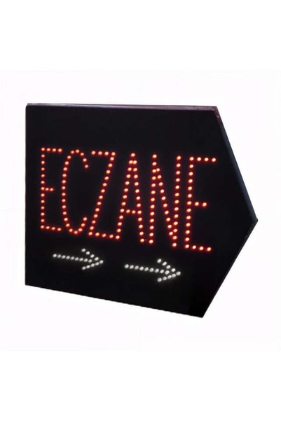 Powermaster Pm-28338 Pharmacy Smd Led Sign Right Ok Directional Red-White Wat...