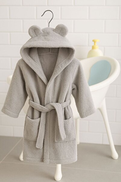 Home %100 Pamuklu Çocuk Bornozu