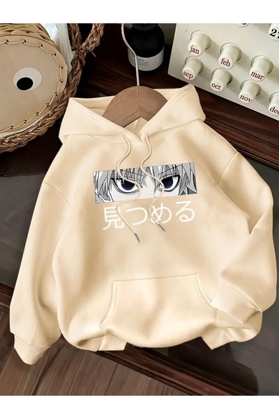 mercoledi Hanorac UNISEX SUPRA-MEGLIMBĂ CU CAPĂ CU PRINT ANIME