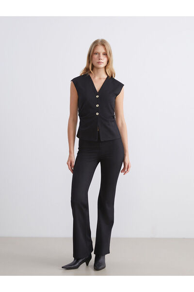 LC Waikiki Elastic Waist Spanish Leg Women's Trousers