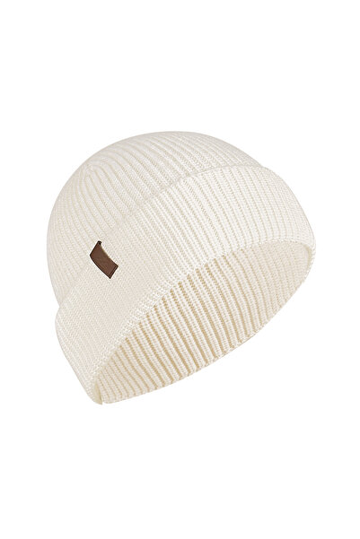NORFOLK NORWICK Шерстяна шапка з мериносової вовни, кремового кольору