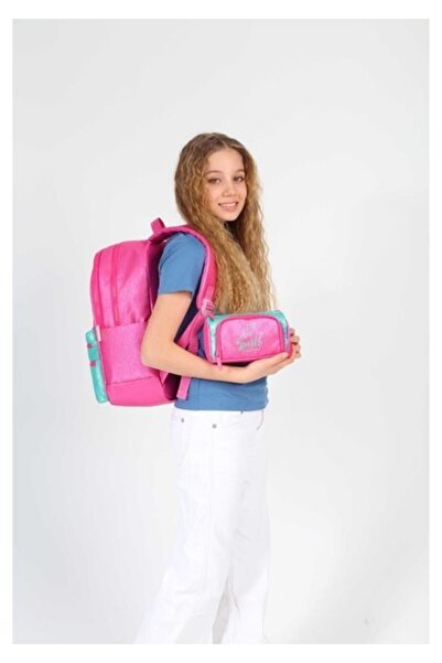 KAUKKO Sparkle Backpack Pink K1720