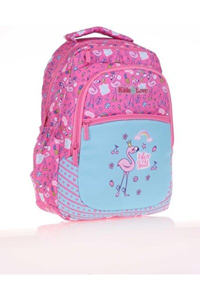 KAUKKO Kids&love Backpack Paterned Flamingo L5107