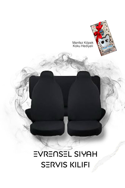 APEXİ Evrensel Siyah Lastikli Yıkanabilir Araç Koltuk Servis Kılıfı Örtüsü He...