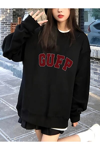 Deocept سويت شيرت مطبوع عليه GUFP للجنسين للنساء/الرجال برقبة دائرية