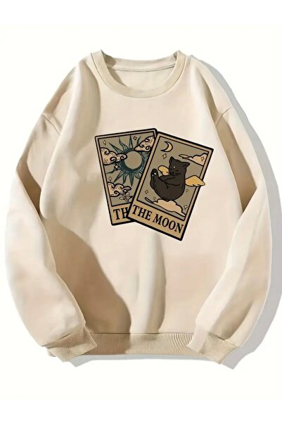 mercoledi Hanorac supradimensionat unisex pentru femei/bărbați cu imprimeu TH...