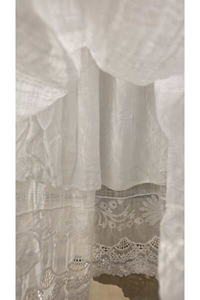 Park Moda Italian Cotton Lace Skirt with Belt Detail